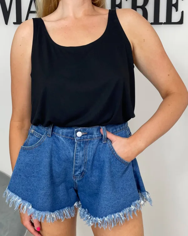 Černé oversized tílko - Obrázek 3