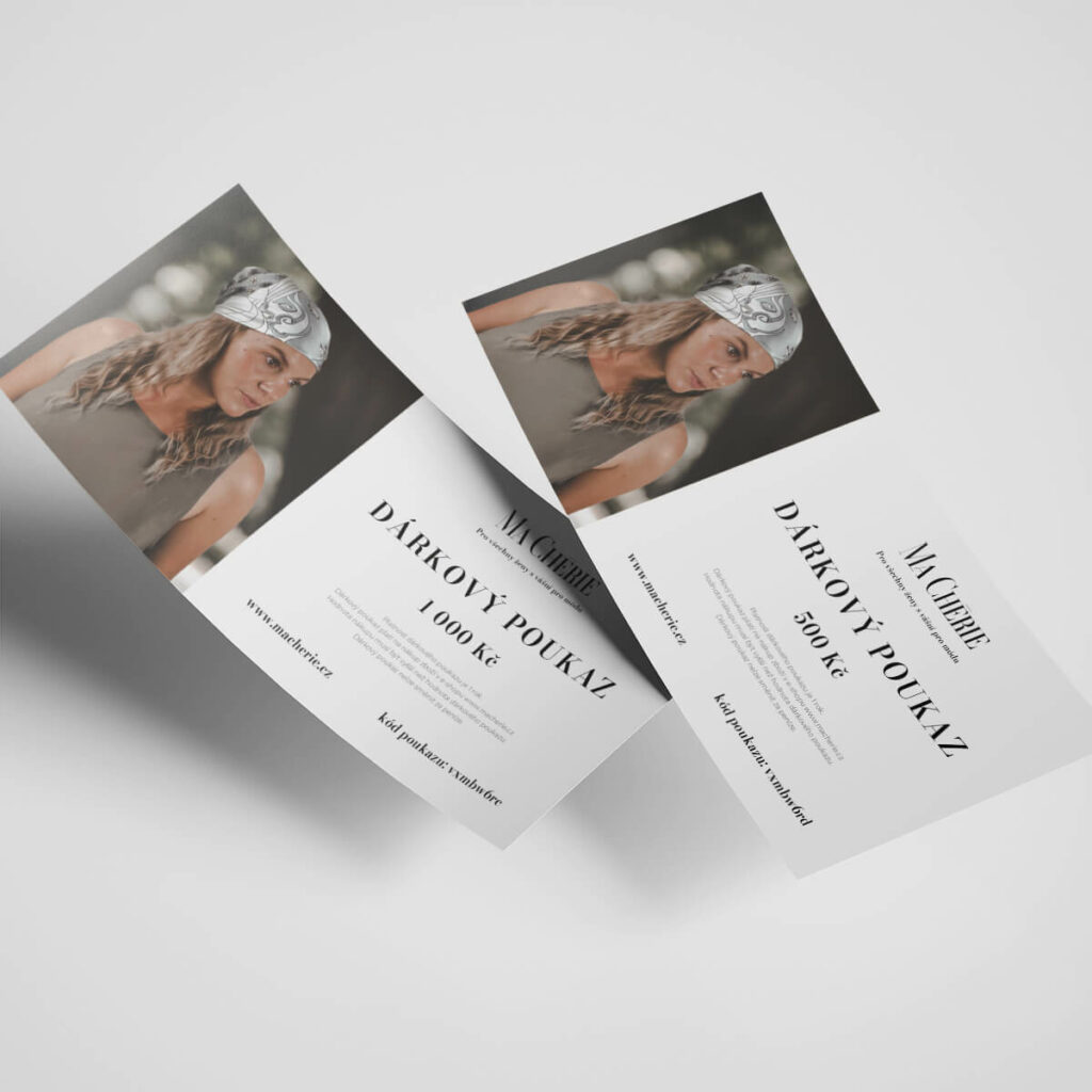 Dárkový poukaz 500 Kč Dárkové poukazy macherie.cz